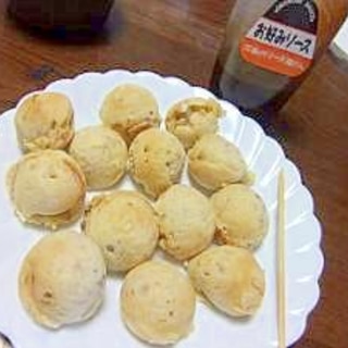 子供のご飯♪　挽き肉と春キャベツのまん丸焼き